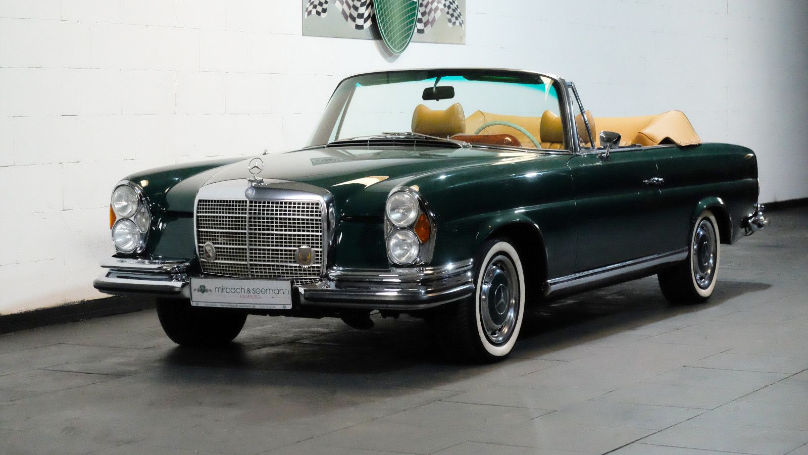 Mercedes-Benz 280 SE Cabrio Flachkühler, traumhafte Farbkombi